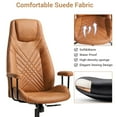 Ergonomic Leather Office Chair, High Back Home Office Chair, Mid