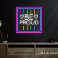 thumbnail image 2 of Glowneon Be Proud Neon Sign, Pride LGBT Led Sign, LGBT Wall Led Decor, 2 of 5