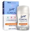 Secret Clinical Antiperspirant Deodorant for Women, 100HR Sweat & Odor Protection, Hyaluronic Acid, Invisible Solid, Stress Response, 2.6 oz
