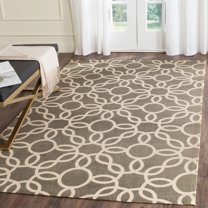 SAFAVIEH Cedar Brook Daffodil Geometric Area Rug, Gray/Ivory, 2'3" x 3'9"