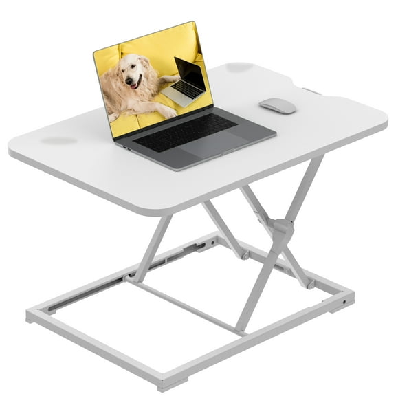 SSyao 27" Home Office Desk Riser Adjustable Standing Desk Converter,White