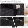 thumbnail image 2 of Oversized Chaise Lounge Chair Indoor, Sleeper Sofa Bed with 64" Long Lounge Surface, No Assembly Boneless Corduroy Upholstered Chaise with Side Pockets for Apartment & Living Room, 2 of 10