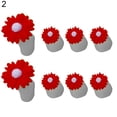 thumbnail image 3 of Opolski Pack Of 8 Flower Round Heart Silicone Toe Separators Divider Spacers Nail Art Tool, 3 of 8