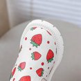 thumbnail image 5 of Girls Cute Ankle Boots Strawberry Printed Side Zipper Booties Kids Comfy Platform Non-Slip Short Boots White 10 Little Kids, 5 of 7