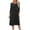 Black, variant on Women's Patchwork Maternity Nursing Dress 3/4 Sleeve Dress for Breastfeeding