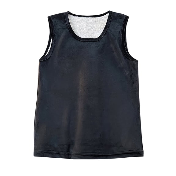 Men's Tank Tops Undershirt Solid Color Padded Thickened Warmth Shoulder Support Comfortable Breathable Casual Athletic Wear Mens Casual Crew Neck Basic Tees