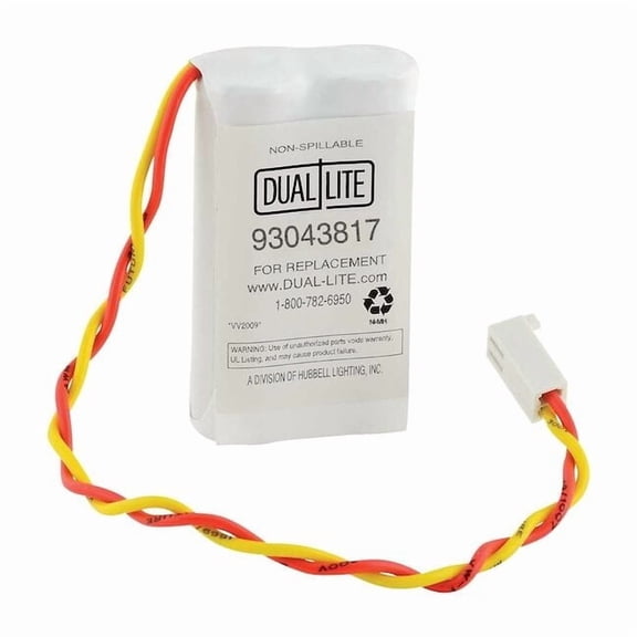 Dual-Lite Replacment Batt,2.4V,1300mAh,Crimp BATT-NIMH 1300MAH 2.4V AA HI TEMP