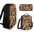 thumbnail image 2 of 3PCS Wres-Tler W-W,E Backpack Set Large Capacity Bookpacks With Lunch Box Pencil Case 17In Backpack Set, 2 of 8