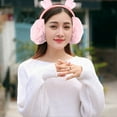 thumbnail image 4 of KALLORY 1Pcs Pink Earmuffs for Women Casual Wear Winter Ear Muffs 9.04x8.65x4.72 In, 4 of 8
