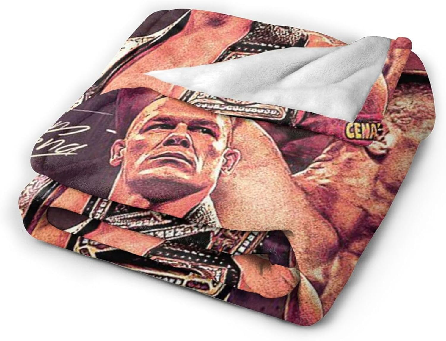 Ultra-Soft Anti-Pilling Lightweight Warm Blanket John Cena Blanket Cozy Blankets Decor for Couch Bed Sofa Bedroom Home 50x40 in