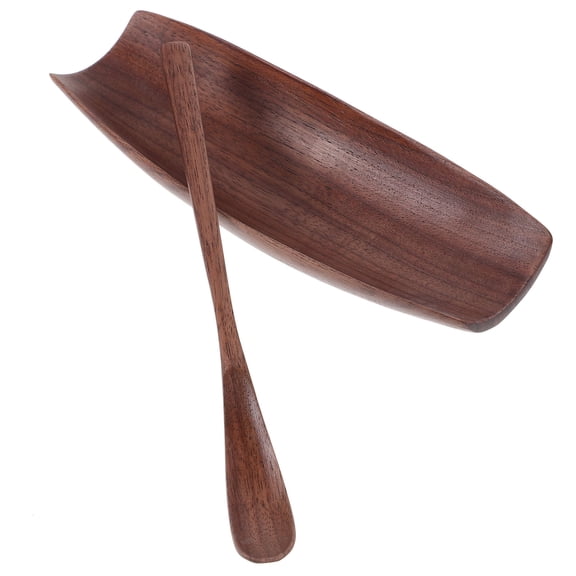 MUSEYA 1Set Multi Functional Dark Red Tea Spoon Scoop for Loose Tea Brewing