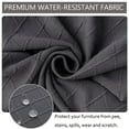 thumbnail image 4 of 1/2/4/6pcs Solid Color Chair Seat Cover For Dining Room Kitchen Waterproof Removable Washable Seat Cushion Protector Slipcovers, 4 of 10