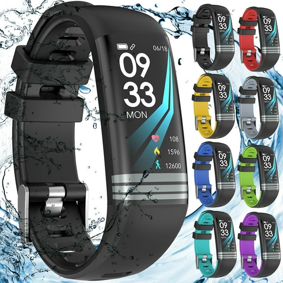 Fitness Tracker with Heart Rate Blood Pressure Monitor IP67 Waterproof Activity Tracker Color Screen Smart Band Sleep Monitor Pedometer for Women Men