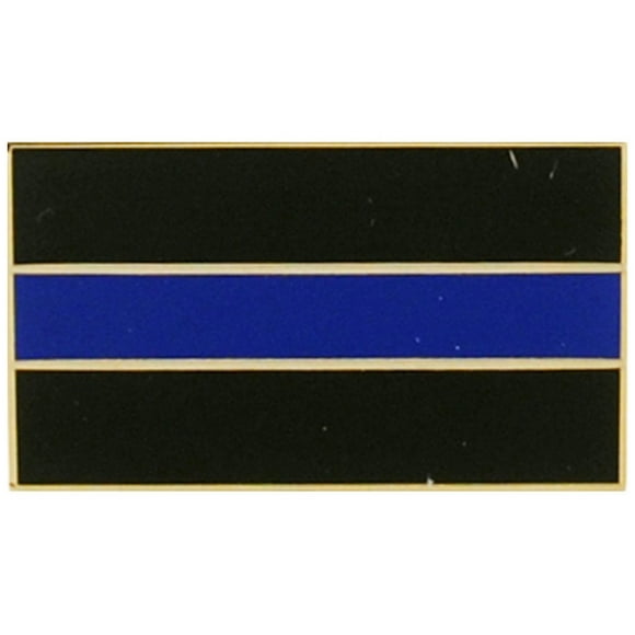 Police Blue Line Honor Flag Lapel Pin