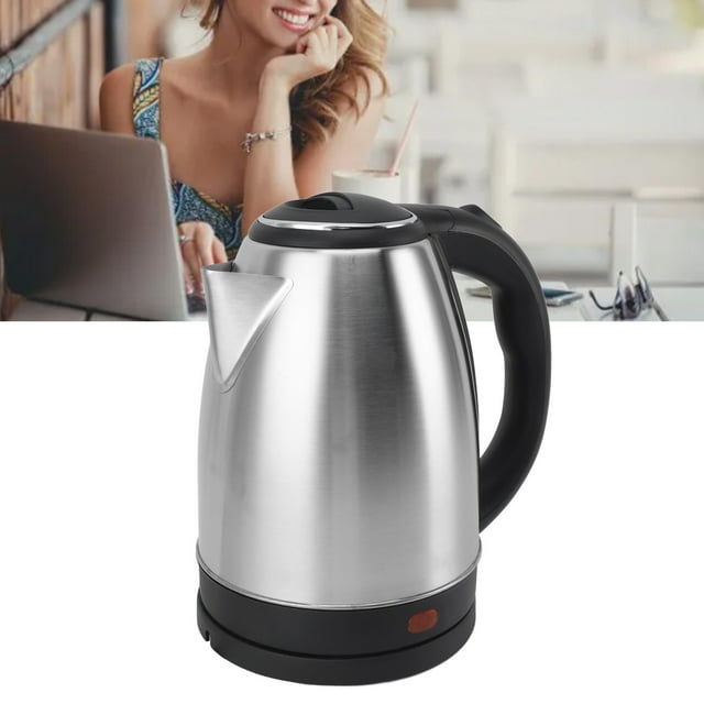 Fast Boiling Electric Kettle, 2L 1500W Auto Shut Off, Stainless Steel Liner, Safe & Easy to Clean, Multipurpose for Tea Coffee Oatmeal