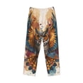 thumbnail image 6 of Daiia Colorful Owl Tattoo Art Men's Sleep Pant with Pockets and Drawstring,Pajama Pants-X-Large, 6 of 9