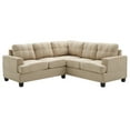 thumbnail image 6 of Sectional Sofa Compact Design - Tufted Seat, 80" Vanilla - Small Space Living Room Furniture, 6 of 9