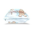 thumbnail image 4 of Snowman Gingerbread Man Christmas Throw Pillow Covers Pillowcases 20 x 20 Inch Home Decor 2 Packs for Bedroom Sofa, 4 of 6