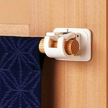 

6Pcs Wall Hooks Drapery Hook Holders Curtain Pole Fixings Rod Holder for Hanging Net Curtain Voile Party Decor Garden Decoration