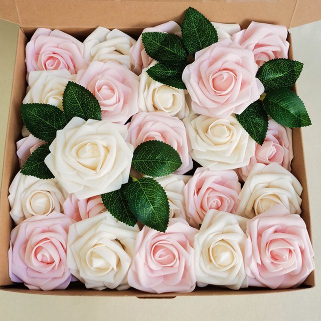 Flores artificiales, decoración de espuma de tacto real y realista para dar rienda suelta a la creatividad en ramos de boda, centros de mesa, arreglos florales para el hogar para despedidas de