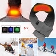 thumbnail image 4 of Gradient Colors Printing Heating Scarf Three Gear Regulation USB Heater Heating Neck Brace Heated Scarf With Neck Heating Pad Heated Neck Wrap Exercises Bands for Men Microwave Hand Warmers Abdomen, 4 of 8