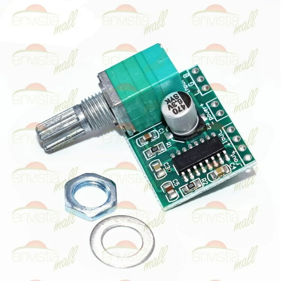 PAM8403 Mini 2 Channel 3W Stereo Audio Power Amplifier Board with Volume Control & Switch