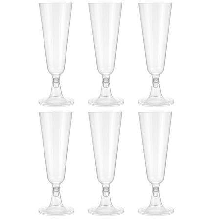 

Rovga Champagne Gold Party 4.7 Flutes Glitter Glitter Disposable Kitchenï¼Dining & Bar