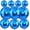 Blue, variant on 10Pcs Black Round Foil Balloons, 22" 18" 15" 4D Helium Sphere Mylar Balloon, Metallic Black Foil Baloon for Birthday Graduation Wedding Anniversary New Year Eve Disco Party Decorations