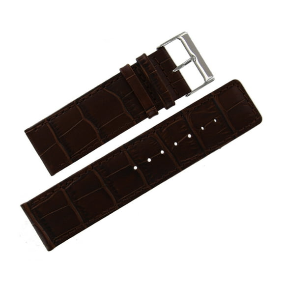 Brown Leather Watch Strap 24MM
