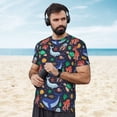 thumbnail image 4 of Wukai The Underwater World Print Men's Short-Sleeved Mesh T-Shirt,Quick-Dry Short Sleeve Workout T-Shirt-3X-Large, 4 of 8
