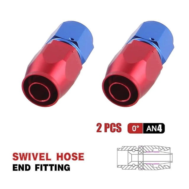 AN6 8 10 Oil Fuel Hose Swivel Anodized Aluminum Straight Elbow 45 90 Degree Fuel Oil Hose End Reusable~2787