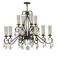 thumbnail image 4 of Meyda Tiffany 142887 Zola 12 Light 49" Wide Crystal Chandelier, 4 of 5