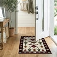 thumbnail image 2 of ODIKA 2'x3' Washable Doormat Non-Slip, Low Pile Cabin Cowboy Mens Decorations Reindeer Lone Southwestern Howling for Entryway, Kitchen, Laundry Room, 2 of 7
