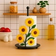 thumbnail image 5 of Containly Sunflower Paper Towel Holder - Yellow Metal Countertop Paper Towel Holder, 5 of 5