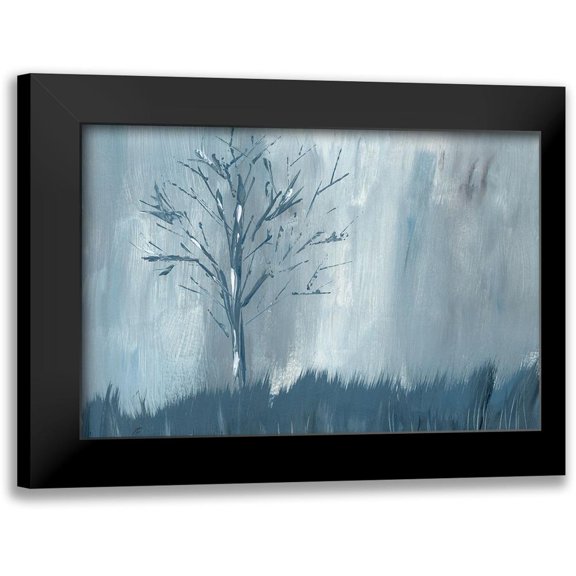 Lee, Judson 24x17 Black Modern Framed Museum Art Print Titled - Winter Tree Rain
