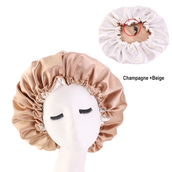 BWASD Hair BonnetSatin Lined Bonnet Women Beauty Satin Silk Bonnet Sleep Cap HatNatural Curly Hair