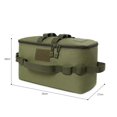 thumbnail image 1 of Sac de Rangement de Camping Multifonctionnel Sac de Rangement d'Outils de Plein Air Sac de Vaisselle de Camping Pliable Lampe de Voyage Sac Repas 013 Sac Vert Armée, 1 of 6