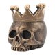 thumbnail image 2 of Cráneo tamaño , soporte de de imitación ista, cabeza de , decoración para hogar, Halloween, Navidad Bronce, 2 of 9