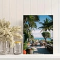 thumbnail image 2 of Headphone Music Woman Abstract Canvas Print Hotel Lobby Study Room Decor, 2 of 8