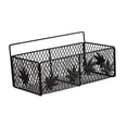 thumbnail image 3 of Cesta colgante para cocina, contenedor de almacenamiento, organizador de fregadero de metal, decoración sobre gabinete Negro, 3 of 7