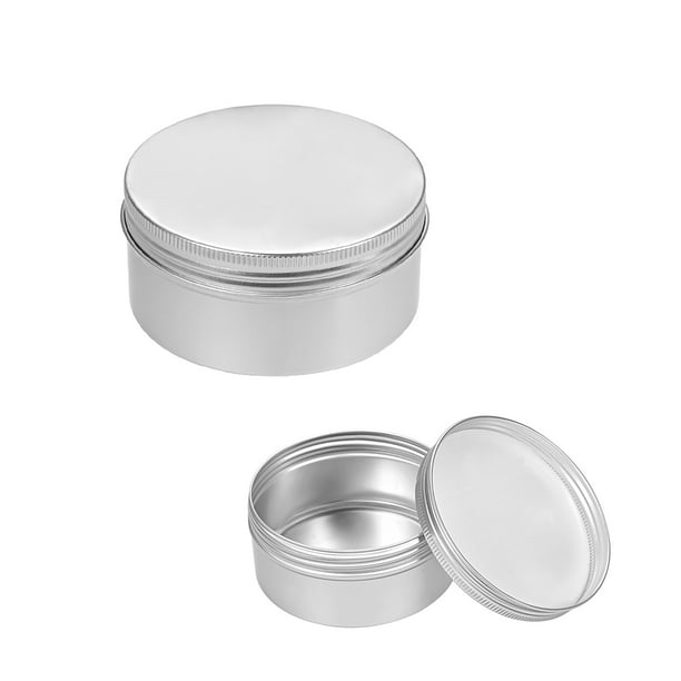 6.8 oz Round Aluminum Cans Tin Can Screw Top Metal Lid Containers 200ml