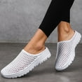 thumbnail image 6 of Wovix Slippers For Women Casual Breathable Lightweight Mesh Plaid Shoes Work Soft Sole Slip-On Mules Footwear Daily Wear, 6 of 9