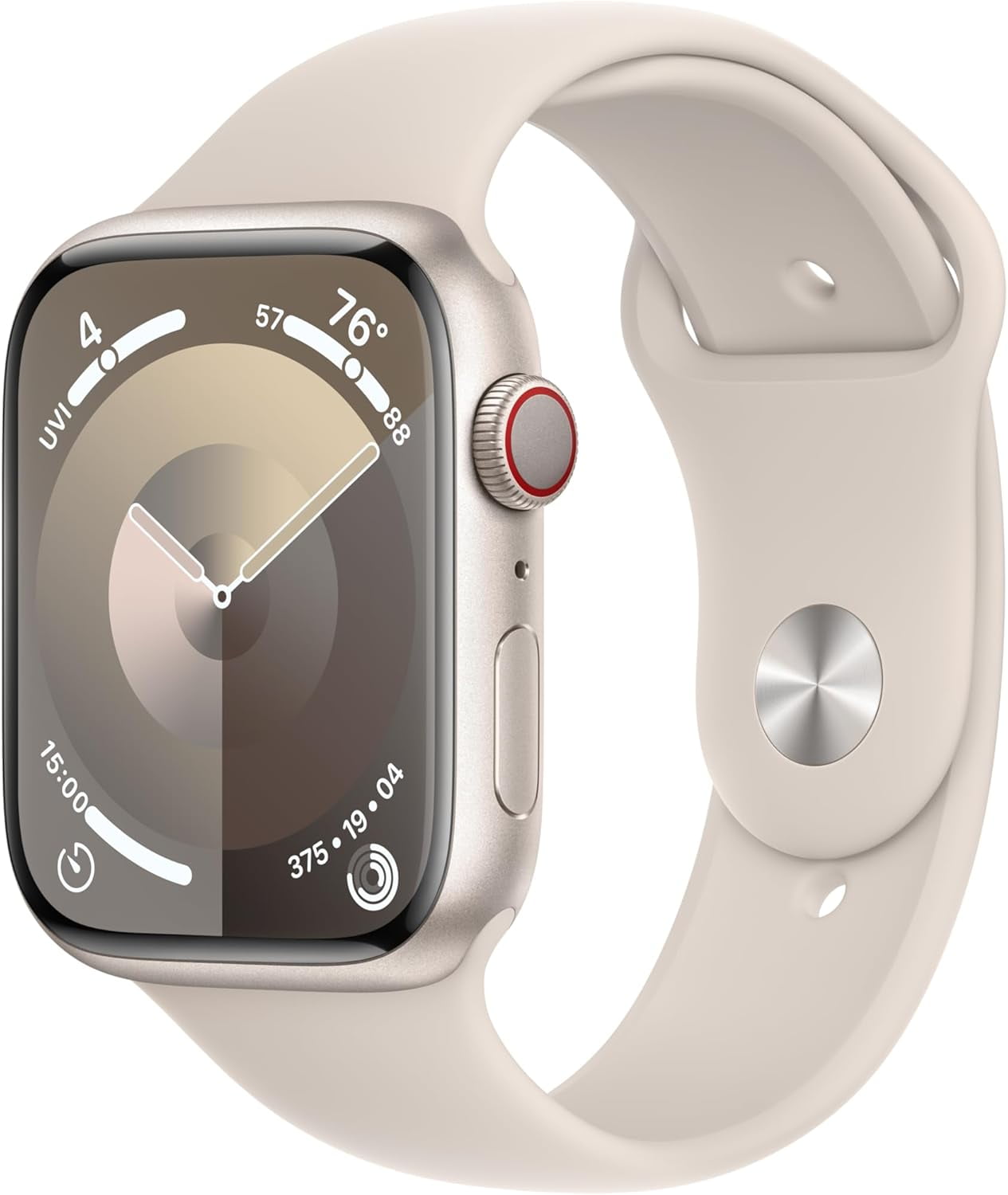 Restored Apple Watch Series 9 Aluminum 41mm A2978 (GPS Only, No Cellular) Starlight (Refurbished)