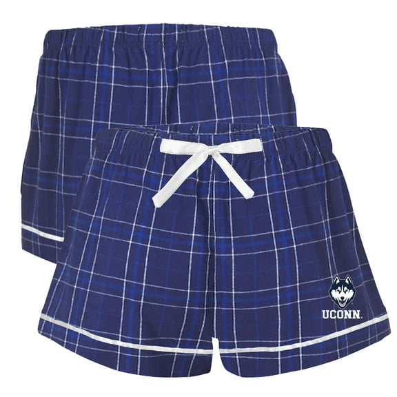 Women's Boxercraft Blue UConn Huskies Flannel Shorts