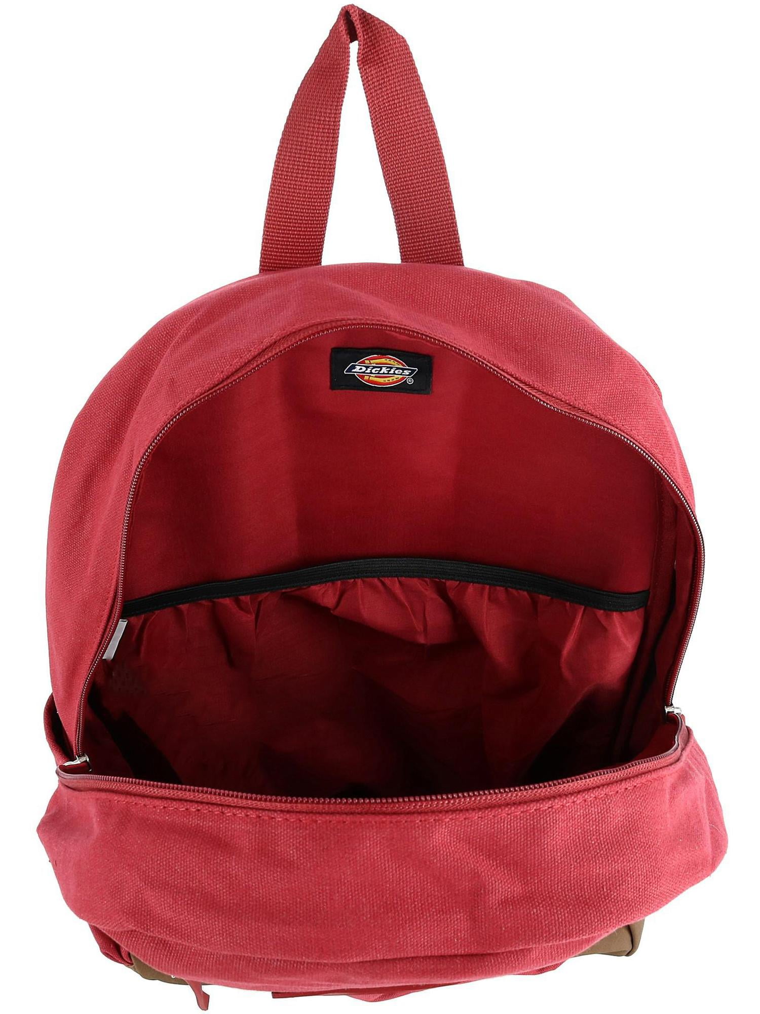 dickies mini backpack red Features a spacious interior to hold books and more Student Backpack Dickies Velvet Mini