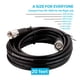 thumbnail image 3 of Cable coaxial STEREN RG8X de 20 pies con conectores UHF PL259, 3 of 7