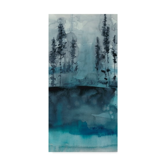 Trademark Fine Art 'Winter Woods Trees I' Canvas Art by Chariklia Zarris