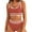 Red, variant on Bikini Sets for Women High Waisted Tummy Control Two Piece Swimsuits Push Up Halter Tops with Bottom Bathing Suits