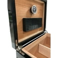 thumbnail image 2 of Onyx Desktop Cigar Humidor - High Gloss Black - Capacity: 50, 2 of 7