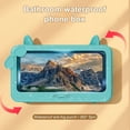 thumbnail image 4 of Waterproof Phone Box Waterproof Phone Case Anti-fog High Clarity Sensitive Touch Screen Hand-Free Support Punch-Free Bathroom Phone Holder Plastic Box for Phones Up to 6.8 Inches, 4 of 6